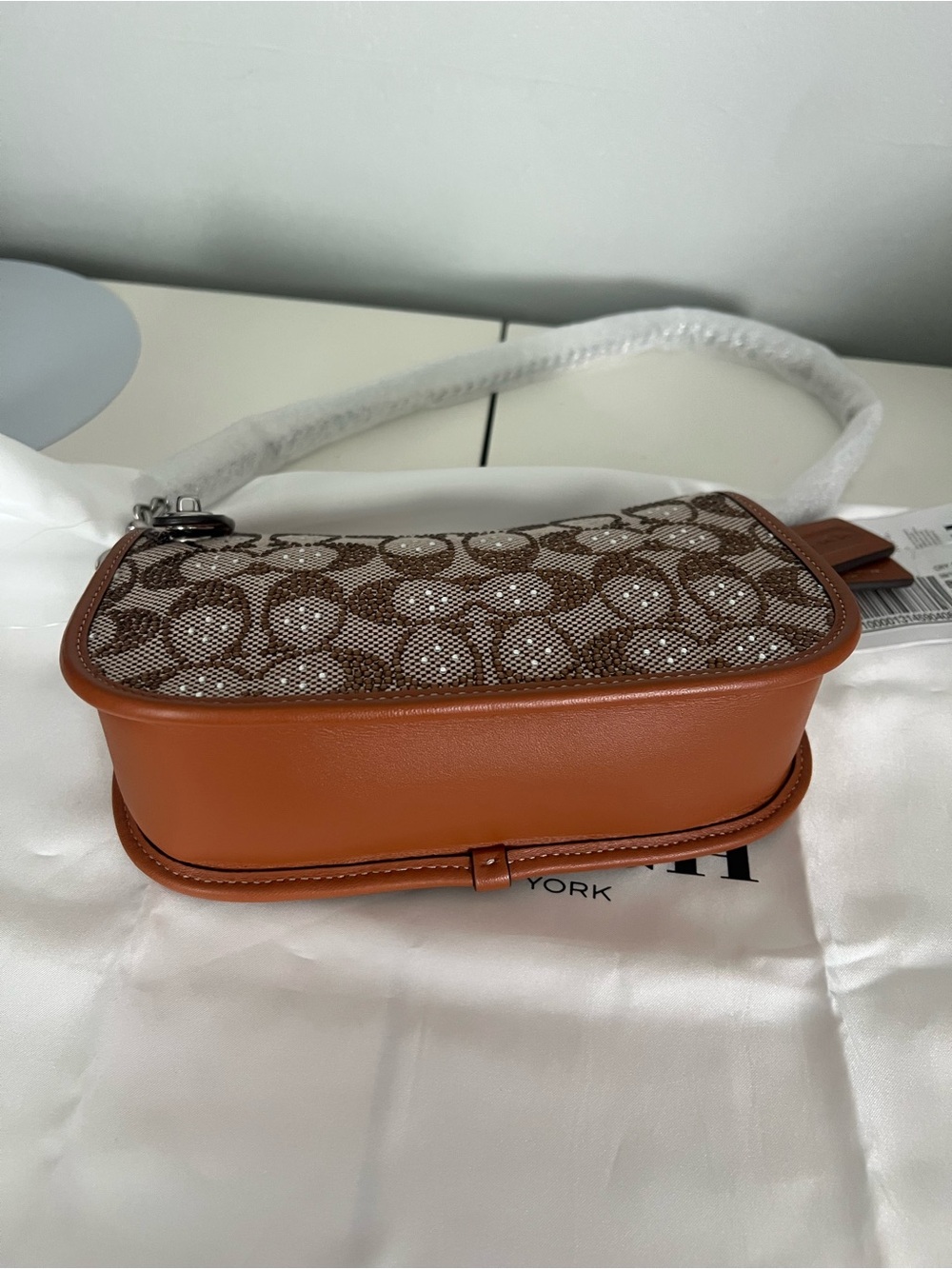 Coach Swinger 20 In Crystal Jacquard And Matching Wallet - Picture 4 of 10